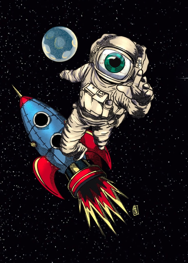 Astro Eye - original artwork by Hilary Antonelli - madeinhilary.com - Support independent art!